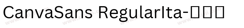 CanvaSans RegularIta字体转换 CanvaSans RegularIta字体转换